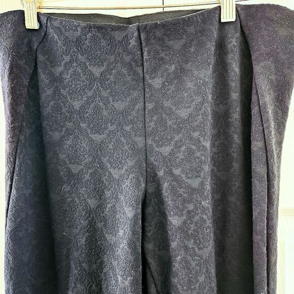 Amanda & Chelsea Damask Jacquard Pull-On Legging Pants, Women's 10 - Picture 3 of 3